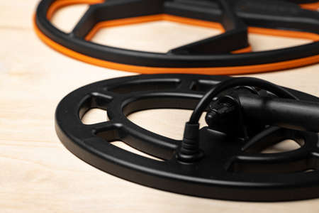 Search coil of the metal detector top viewの写真素材