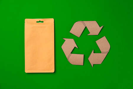 Concept of paper recycling, eco friendly consumerism