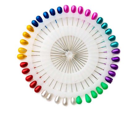 sewing needles isolated on a white background