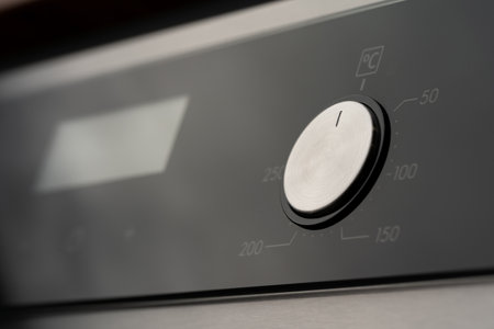 Modern oven mode control button close upの写真素材