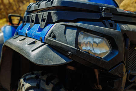 Details of Atv quad bike close up