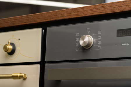 Modern oven mode control button close upの写真素材