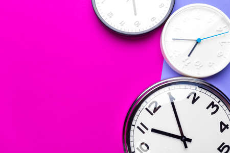 Many different clocksの写真素材