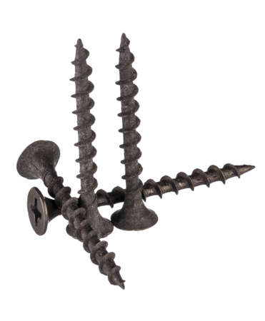metal screw isolated on a white background