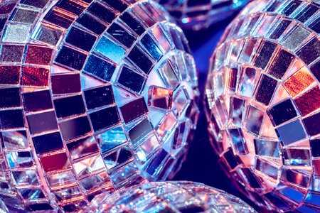 Party lights disco ball close up. Disco conceptの写真素材