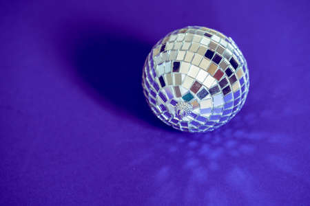 Sparkling disco ball in a day light. Concept of party.の写真素材