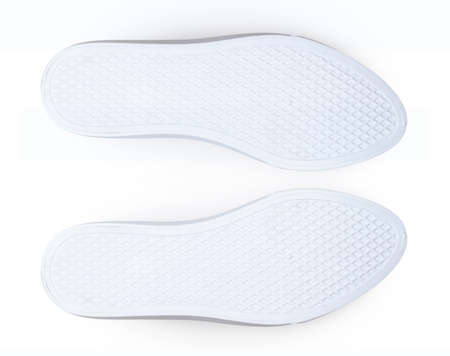 Bottom of shoes, isolated on white background.の写真素材