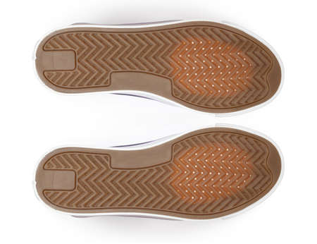 Bottom of shoes, isolated on white background.の写真素材