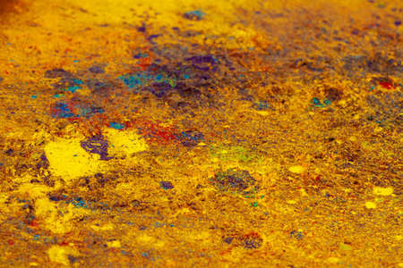 Colorful background made of Indian colorful dyes