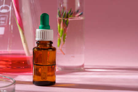 Alternative medicine concept. Natural herbal homeopathic medicineの写真素材