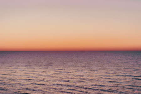 Colorful dawn over the sea. Scenic sunset