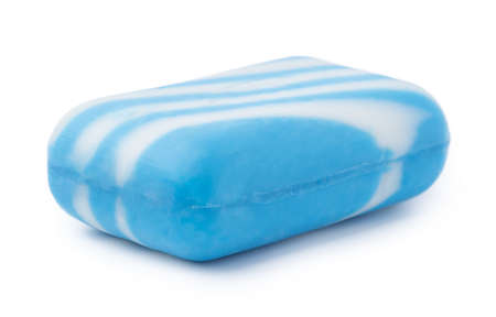 Soap bar isolated over white background, close upの写真素材