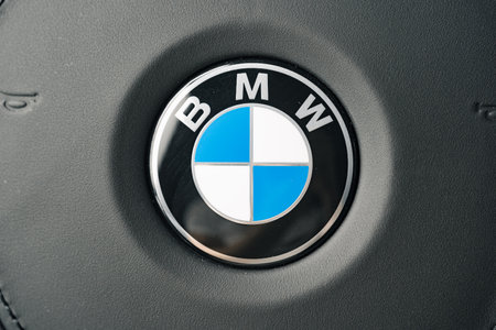 KRASNODAR, RUSSIA - NOVEMBER 19, 2020: BMW 2 Series Gran Coupe steering wheelのeditorial素材