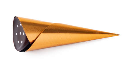 Top view of chocolate candy on white backgroundの写真素材