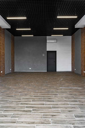 Blank walls in empty loft style industrial office