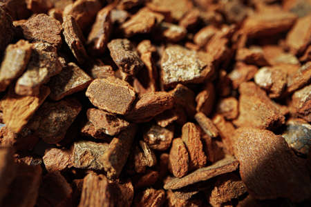 Pile of dry spices macro shot for backgroundの写真素材
