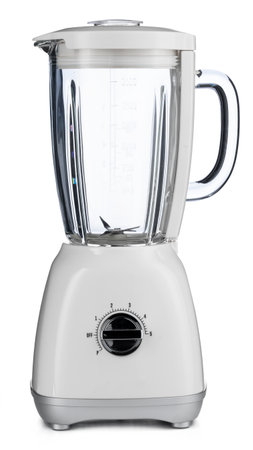 Electric blender isolated on white, close upの写真素材