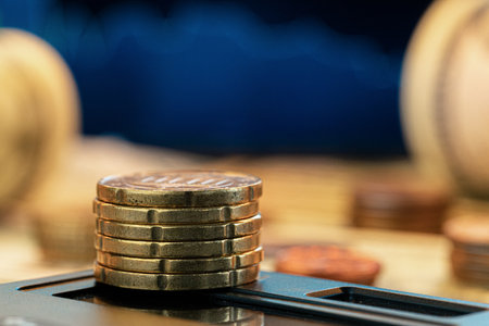 debt collection and tax season concept, time to pay conceptの写真素材