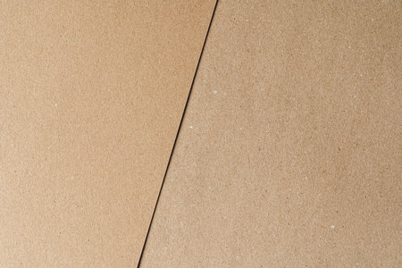 Brown recycled carton paper sheets close upの写真素材