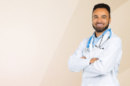 African doctor portraitの写真素材