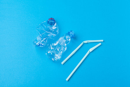 Environmental conservation concept - garbage prepared for recycling