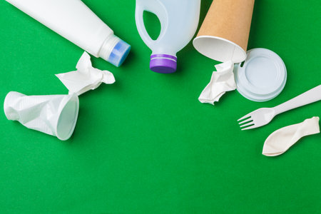 Recyclable garbage consisting of plastic and paper