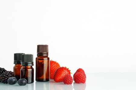 Vape smoking liquid with berry flavor close upの写真素材