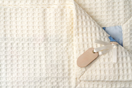 Close up of muslin blanket texture background