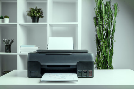 Photocopier machine for document printing in the office