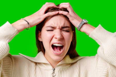 Woman Covering Her Eyes With Her Hands