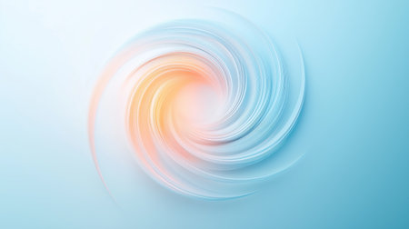 Abstract swirling pattern with pastel colors in a soft gradientの素材