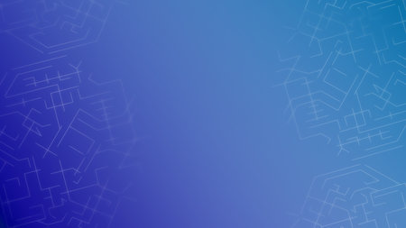 Modern abstract design in shades of blue and purple showcasing intricate geometric patterns and texturesの写真素材