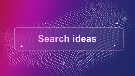 Creative design showcases search ideas with colorful patterns and modern aesthetics for digital...