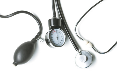 Healthcare tools used for measuring blood pressure and checking heart health