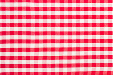 Checkered red and white fabric pattern ideal for picnic table settings and crafts