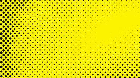 Bright yellow background with black dots creating a fun and playful pattern for design projectsの素材