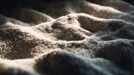 Textured surface of soft fabric illuminated by gentle light in a cozy atmosphereの素材