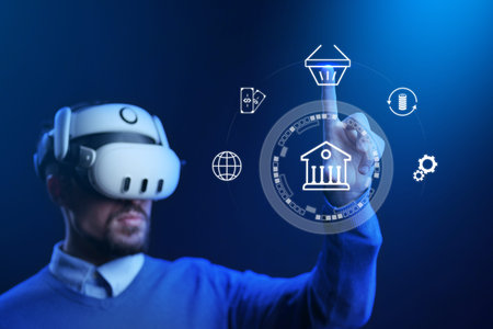 Bank invoice payment process through virtual reality technology in a digital setting