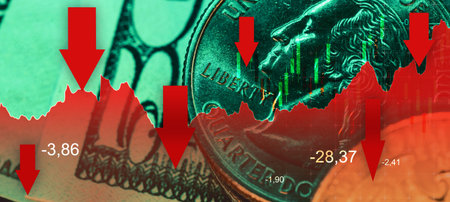 Charts show a decline in stock prices due to the impact of the Iran USA conflict on oil markets