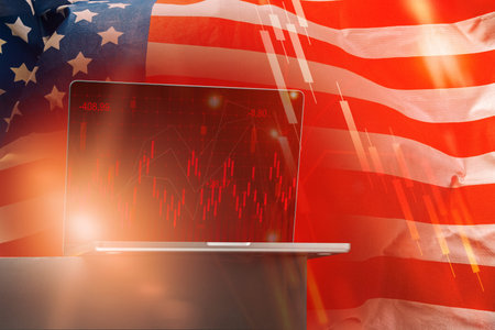Market reactions to the Iran USA conflict with financial data on a laptop display