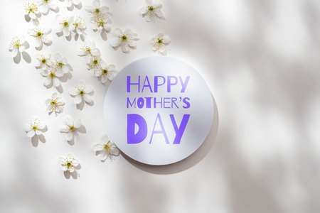 Celebrating Mothers Day on May 10 with flowers and a greeting message