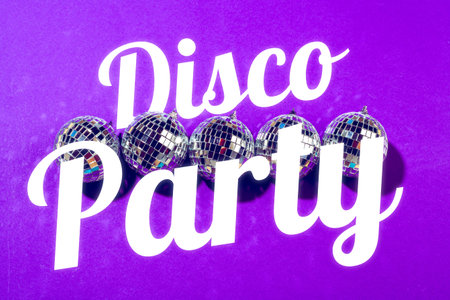 Happy birthday celebration with disco theme and colorful decorations in a lively setting