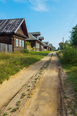 House in the village streetの写真素材
