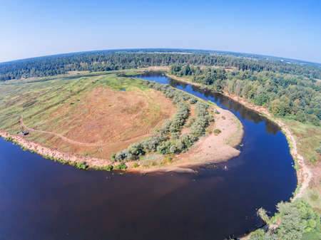 Over the river Mologaの写真素材