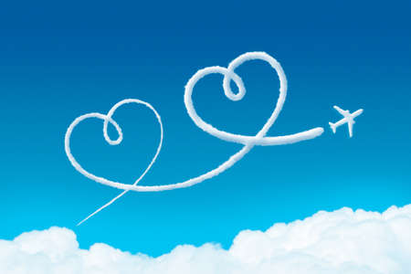 Love is in the air. Valentine's Dayの写真素材