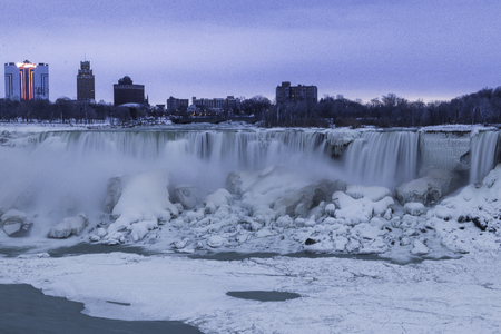 Niagara Falls in winterの写真素材