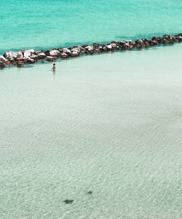 Panoramic view in Otranto, province of Lecce in Salento peninsula, Puglia (Apulia), Italy - summer...