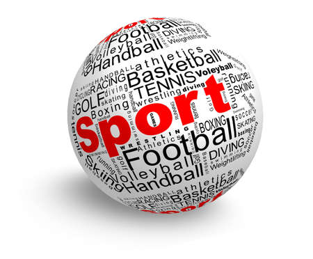 Sport words ballの写真素材