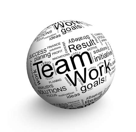 Team work ballの写真素材