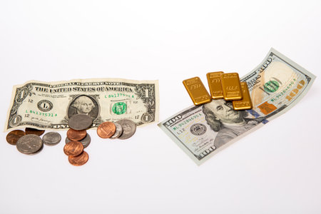 Money usd. Money increase. Money recession. Money in economy crisis with inflation and dollar rate.